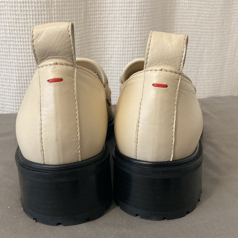 AEYDE Ruth Loafers - Creamy Leather Chunky Lugsole Size 8 NEW - Picture 6 of 9